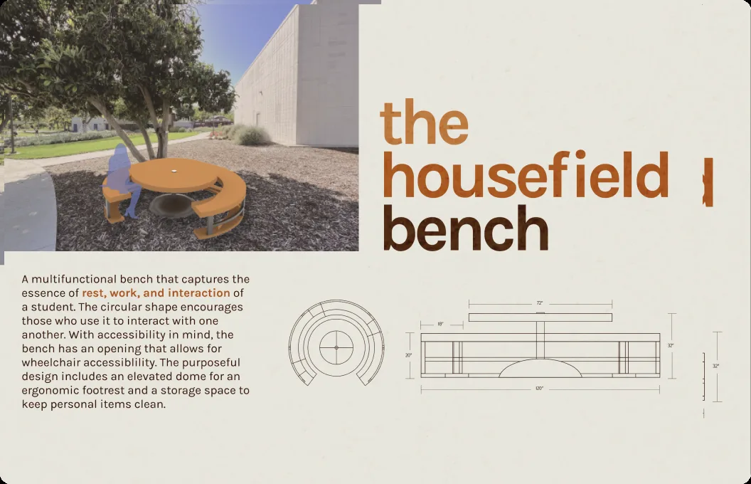 The Housefield bench