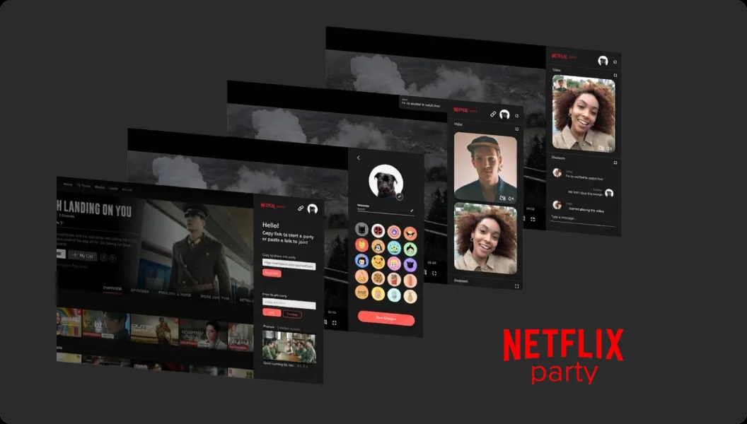 Netflix Party redesign